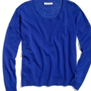 Madewell Blue Pinhole Studio Sweater Size XL